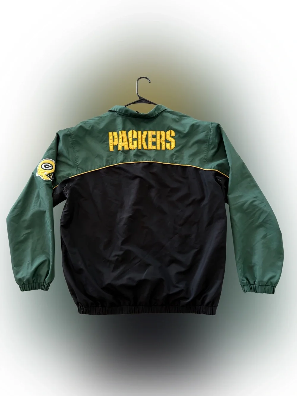 VTG G-III Sports NFL Green Bay Packers quarter-zip windbreaker pullover Size Med